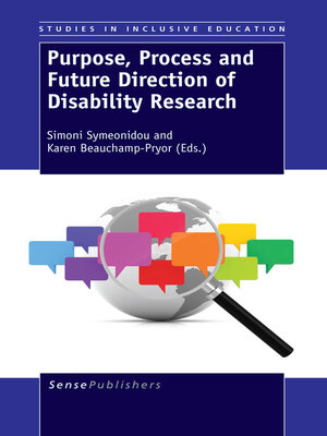 cover image of Purpose, Process and Future Direction of Disability Research